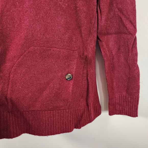 J.Crew Women Pullover Sweater Size M Merino Wool Blend 2 Pocket Minimalist B3826 - Picture 4 of 8
